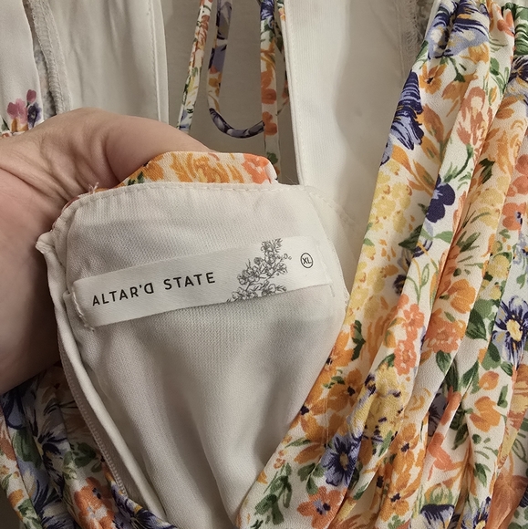 Altar'd State Aderny Patchwork Floral Dress NWOT - Picture 7 of 9